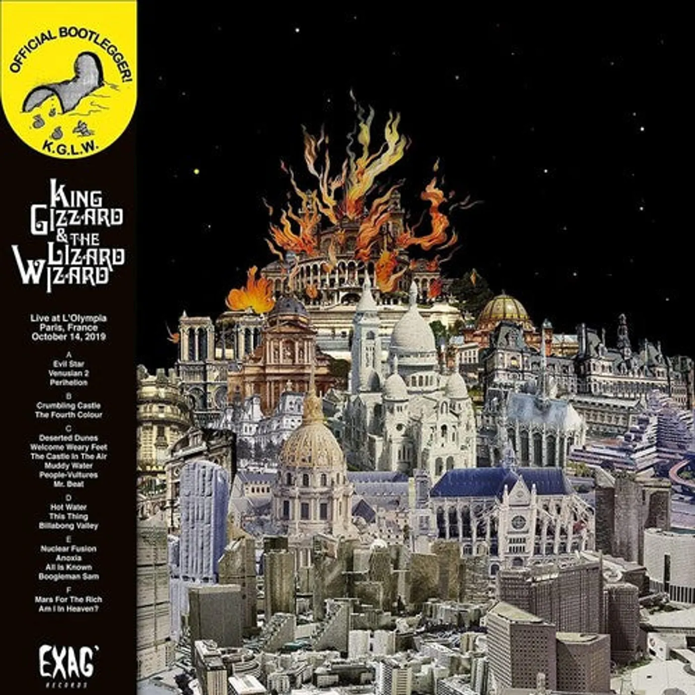 King Gizzard & The Lizard Wizard LP Vinyl - Live In Paris (Box)