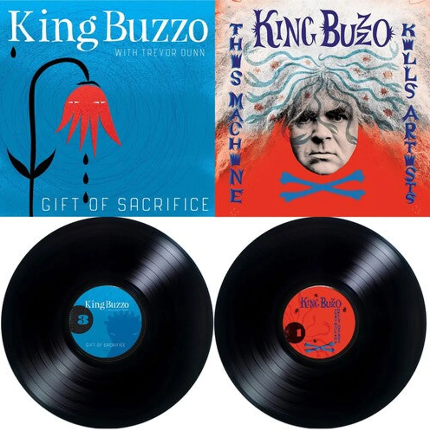 King Buzzo LP Vinyl - This Machine Kills Artists + Gift Of Sacrifice