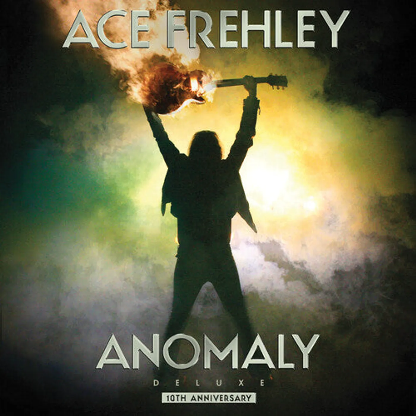 Ace Frehley LP Vinyl - Anomaly - Clear & Neon Green (Coloured Vinyl) (Cvnl) (Gate Fold)