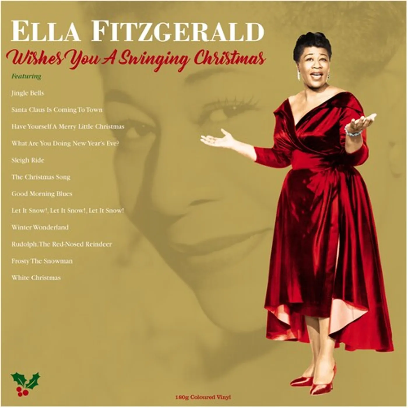 Ella Fitzgerald LP Vinyl - Wishes You A Swinging Christmas (Coloured Vinyl) (Gol) (Ogv)