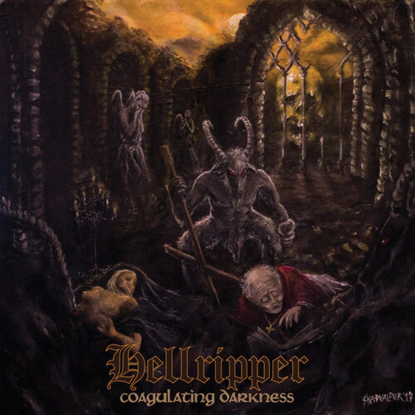 Hellripper LP Vinyl - Coagulating Darkness (Coloured Vinyl) (Gol)
