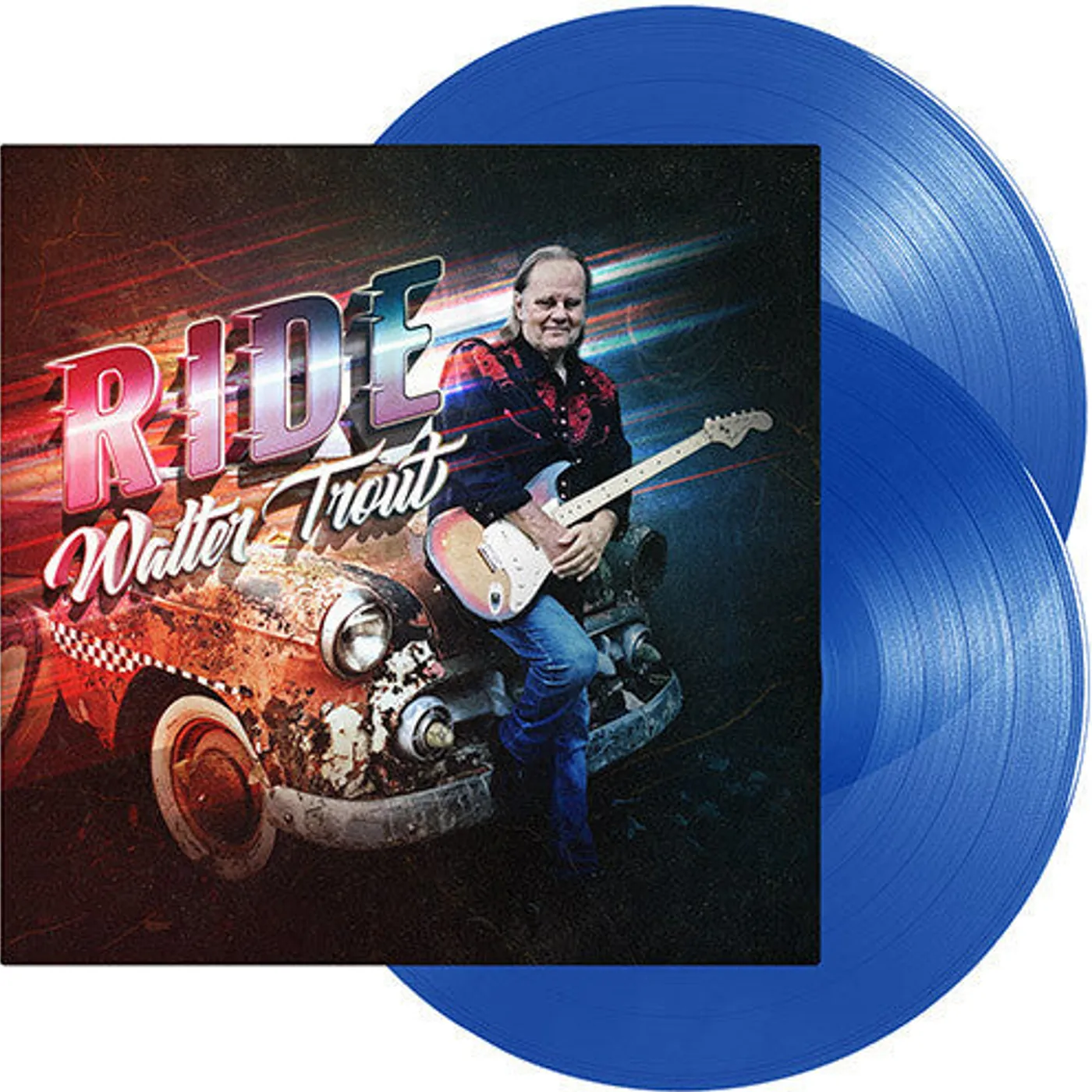 Walter Trout LP Vinyl - Ride (Blue) (Coloured Vinyl) (Ofgv)