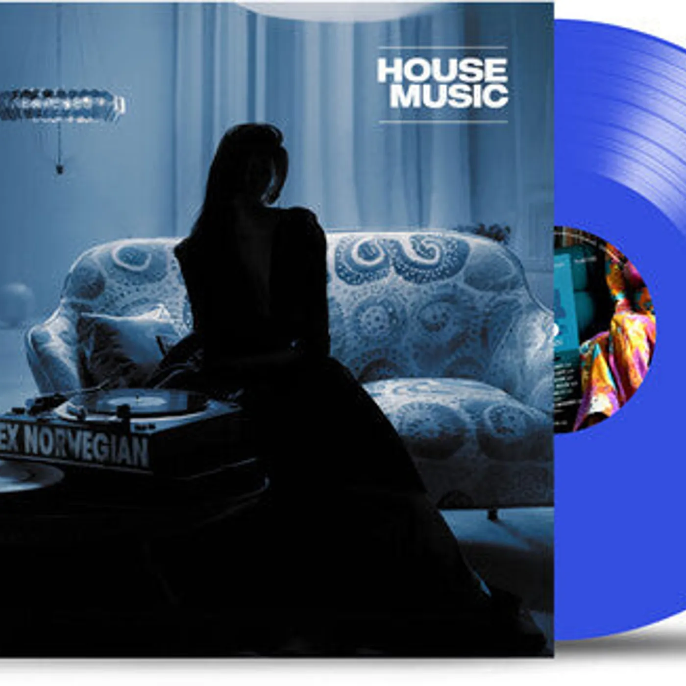 Ex Norwegian LP Vinyl - House Music - Blue (Blue) (Coloured Vinyl) (Ltd)