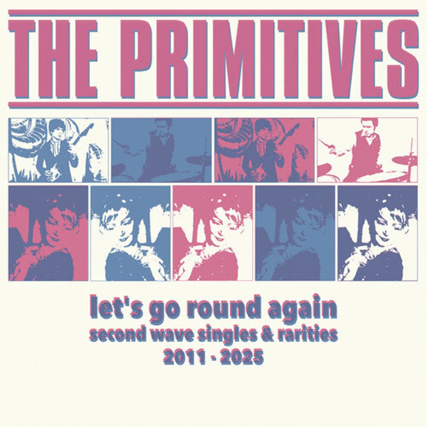 The Primitives LP Vinyl - Let'S Go Round Again - Second Wave Singles (Blue)