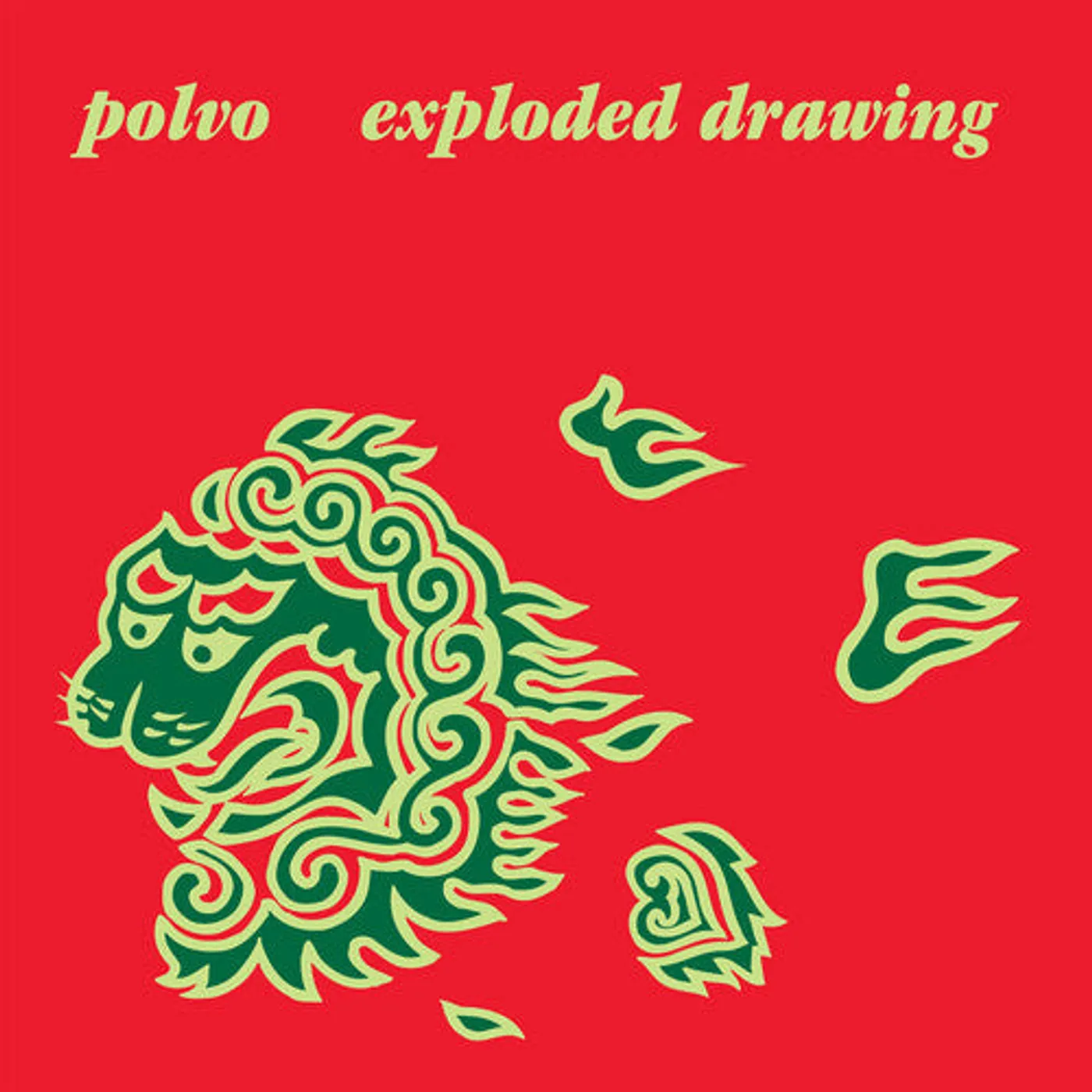 Polvo LP Vinyl - Exploded Drawing - Opaque Aqua (Coloured Vinyl)