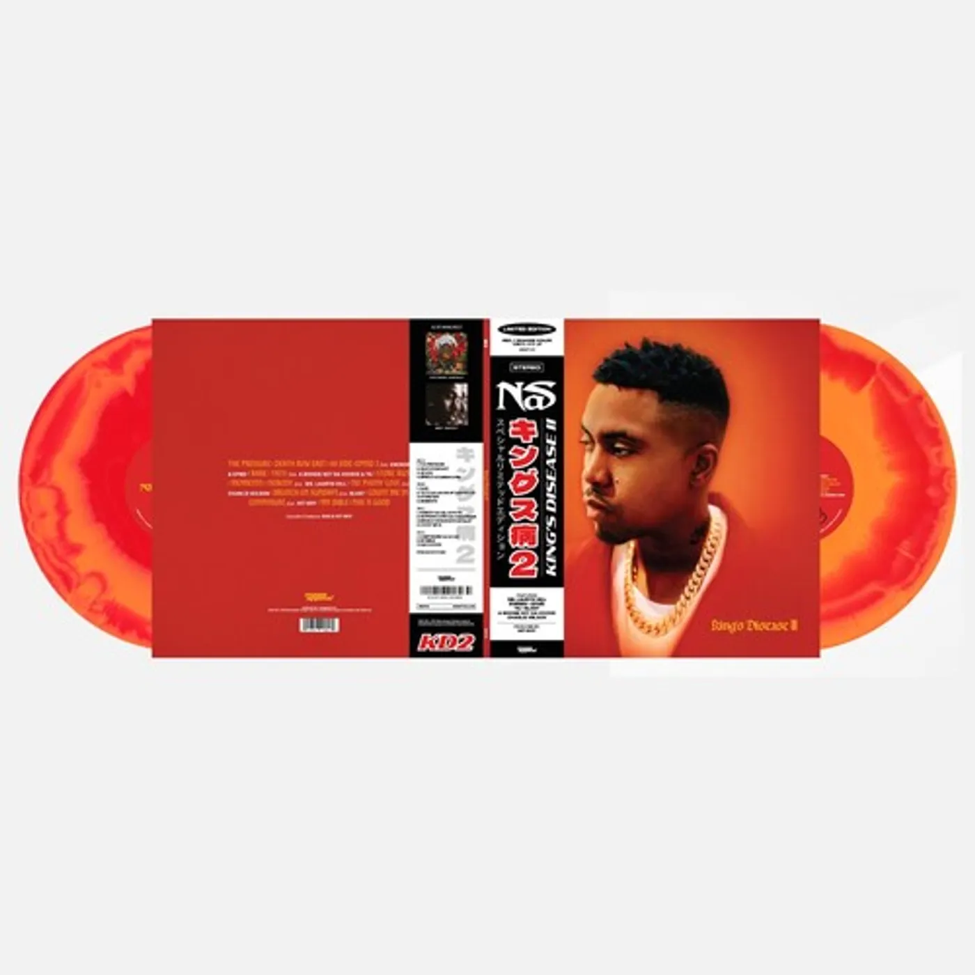 Nas LP Vinyl - King'S Disease Ii (Coloured Vinyl) (Org) (Red)