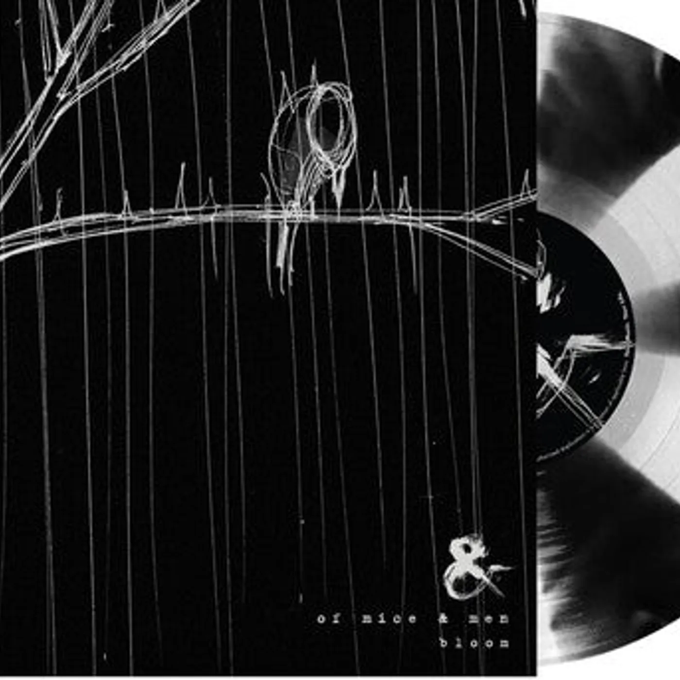 Of Mice & Men LP Vinyl - Bloom - Black & White Pinwheel (Blk) (Coloured Vinyl) (Ep)