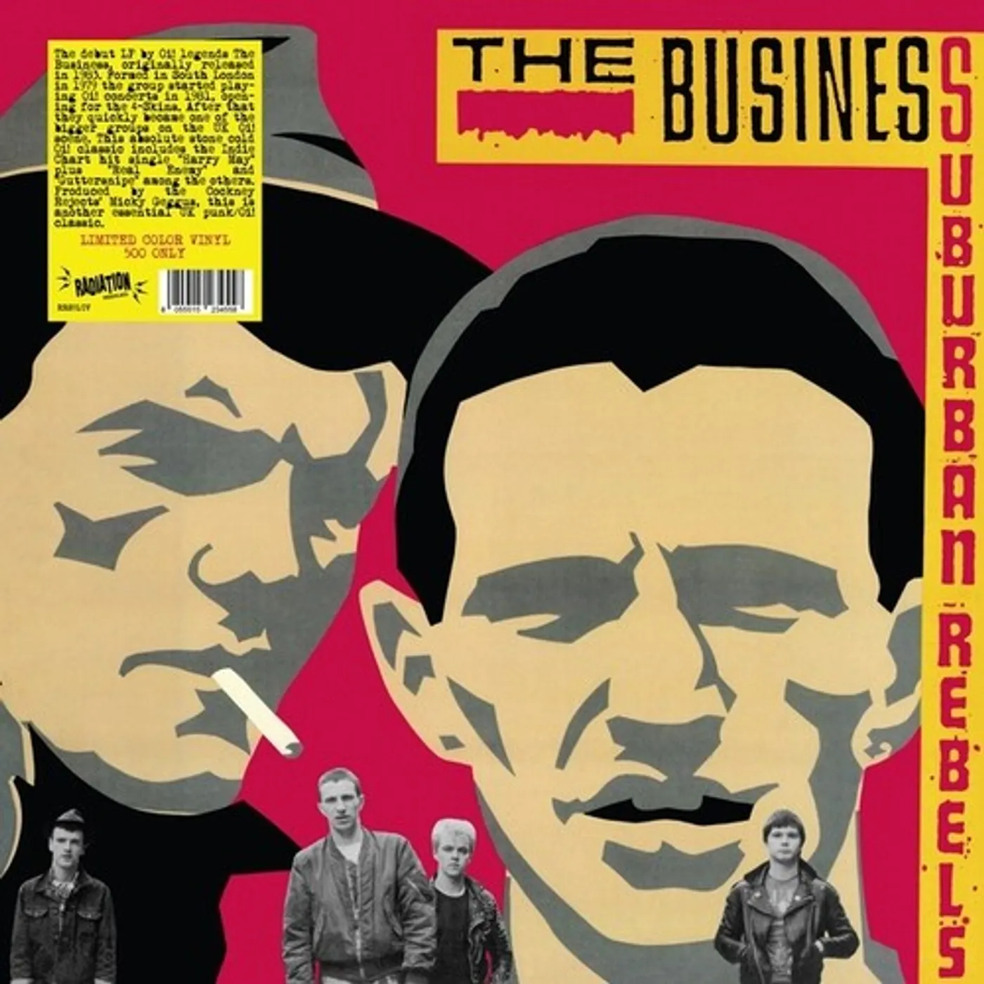 The Business LP Vinyl - Suburban Rebels (Coloured Vinyl) (Red)