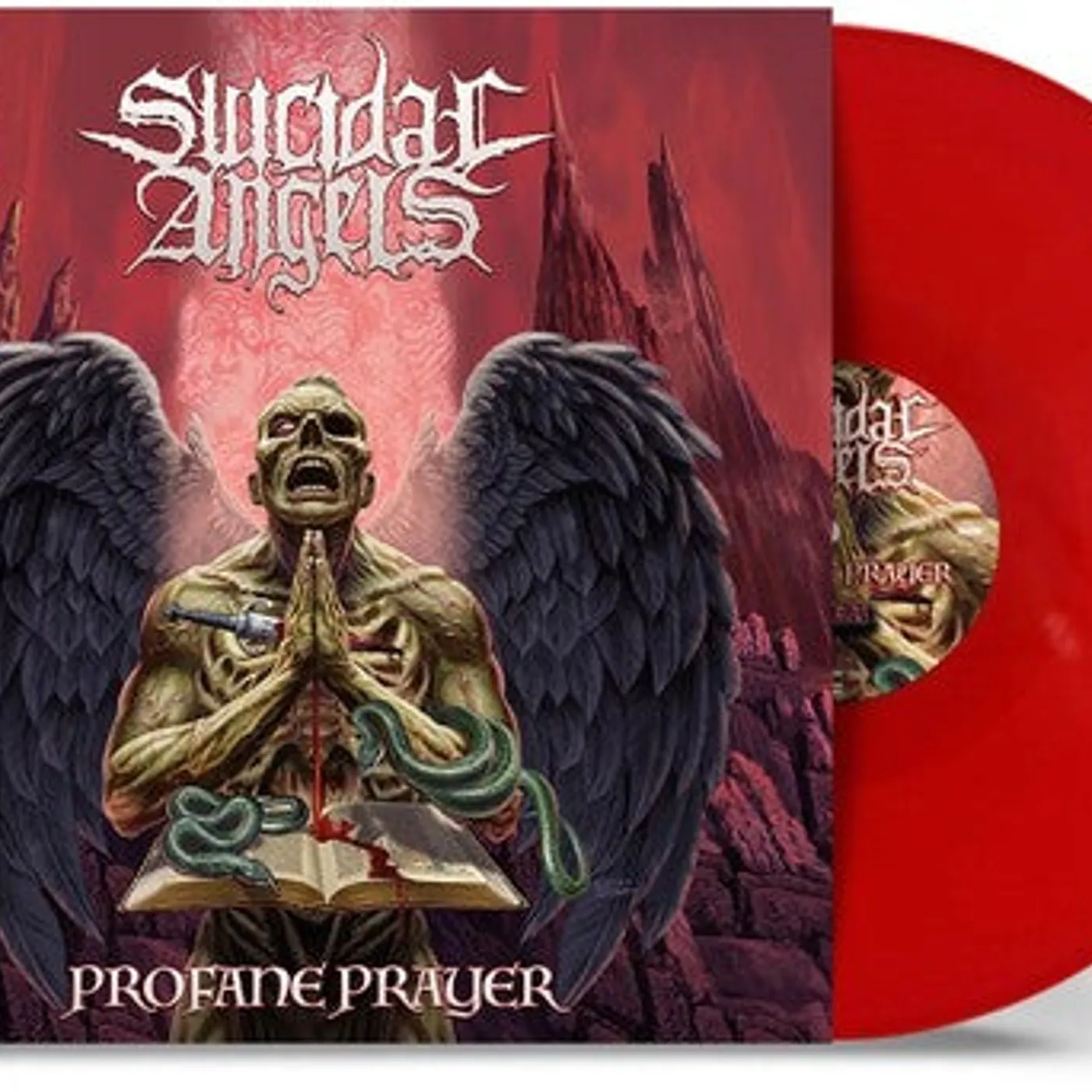 Suicidal Angels LP Vinyl - Profane Prayer - Red (Coloured Vinyl) (Red)