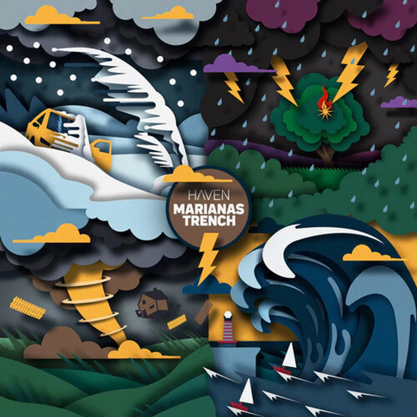 Marianas Trench LP Vinyl - Haven (Blue) (Coloured Vinyl) (Can)