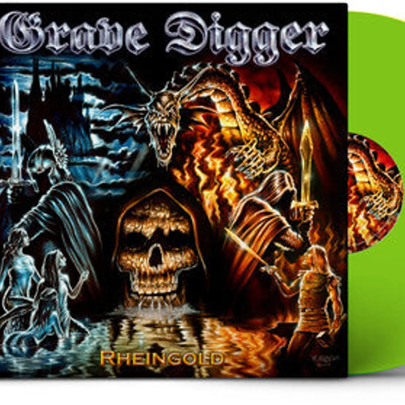 Grave Digger LP Vinyl - Rheingold - Green (Coloured Vinyl) (Grn) (Ltd)