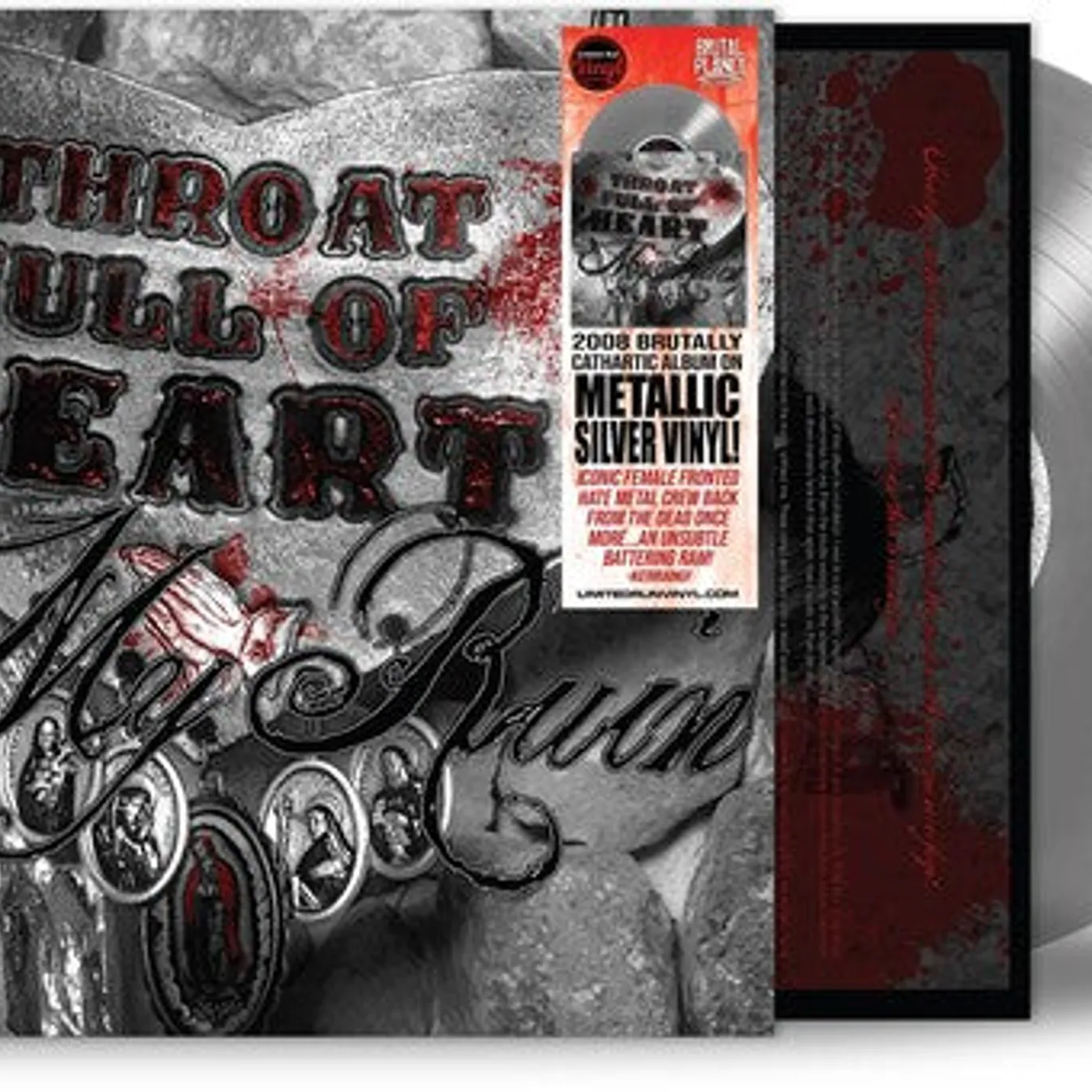 My Ruin LP Vinyl - Throat Full Of Heart - Silver (Coloured Vinyl) (Ltd) (Slv)