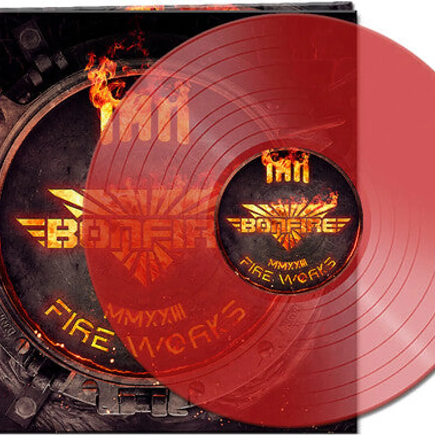 Bonfire LP Vinyl - Fireworks Mmxxiii - Clear Red (Cvnl) (Gate Fold) (Red)