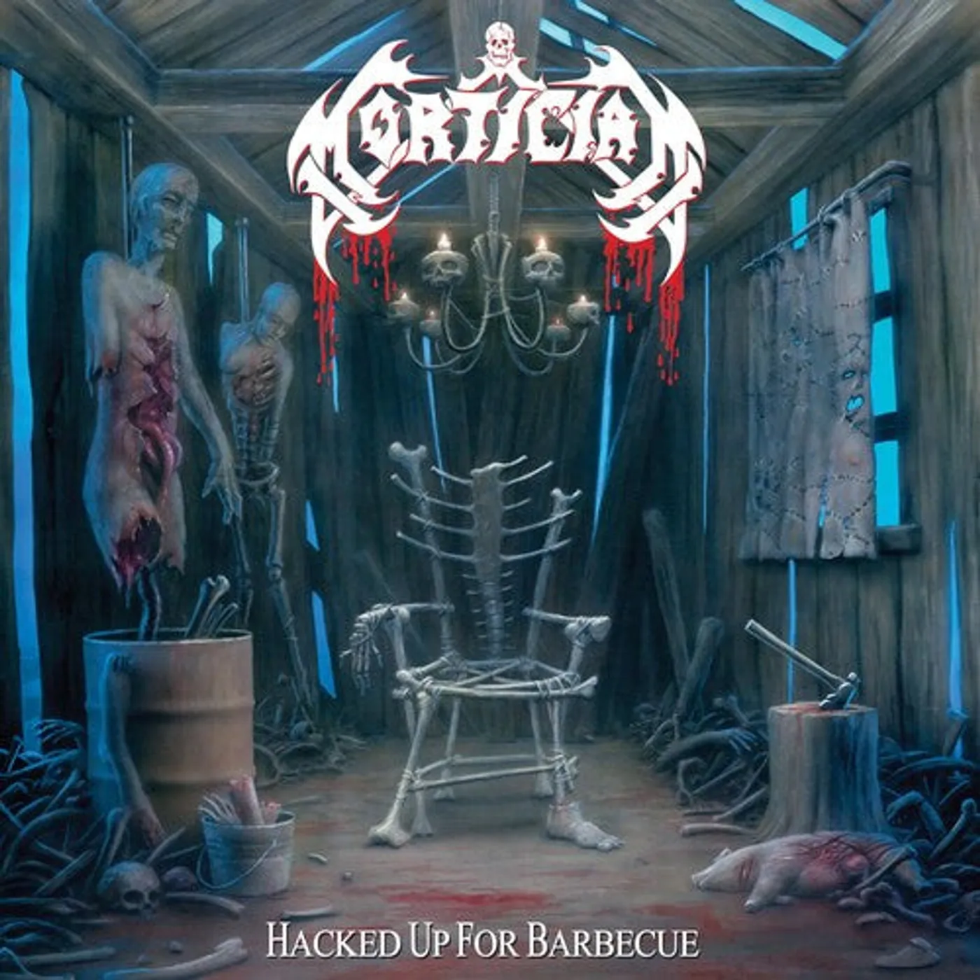 Mortician LP Vinyl - Hacked Up For Barbecue (Coloured Vinyl) (Wht) (Spla)