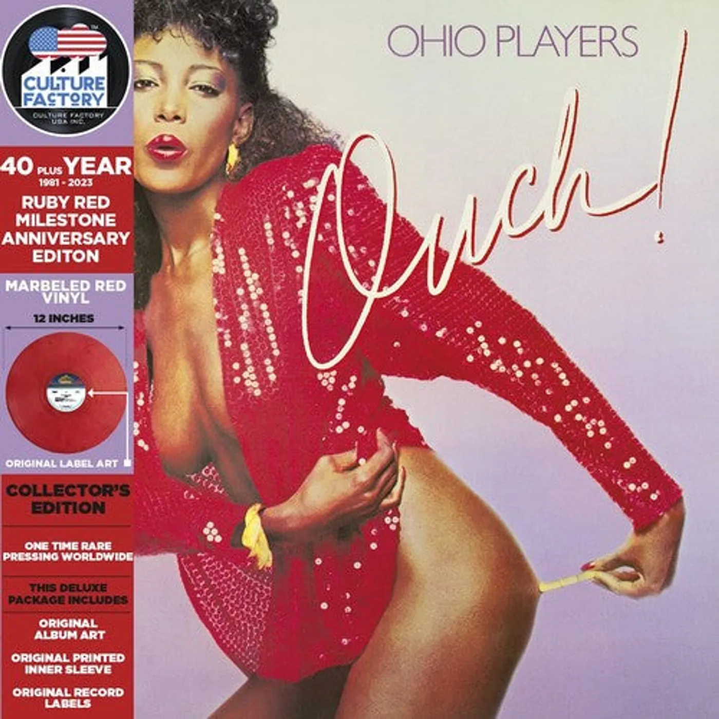 Ohio Players LP Vinyl - Ouch (Coloured Vinyl) (Dlx) (Ltd) (Aniv) (Reis)