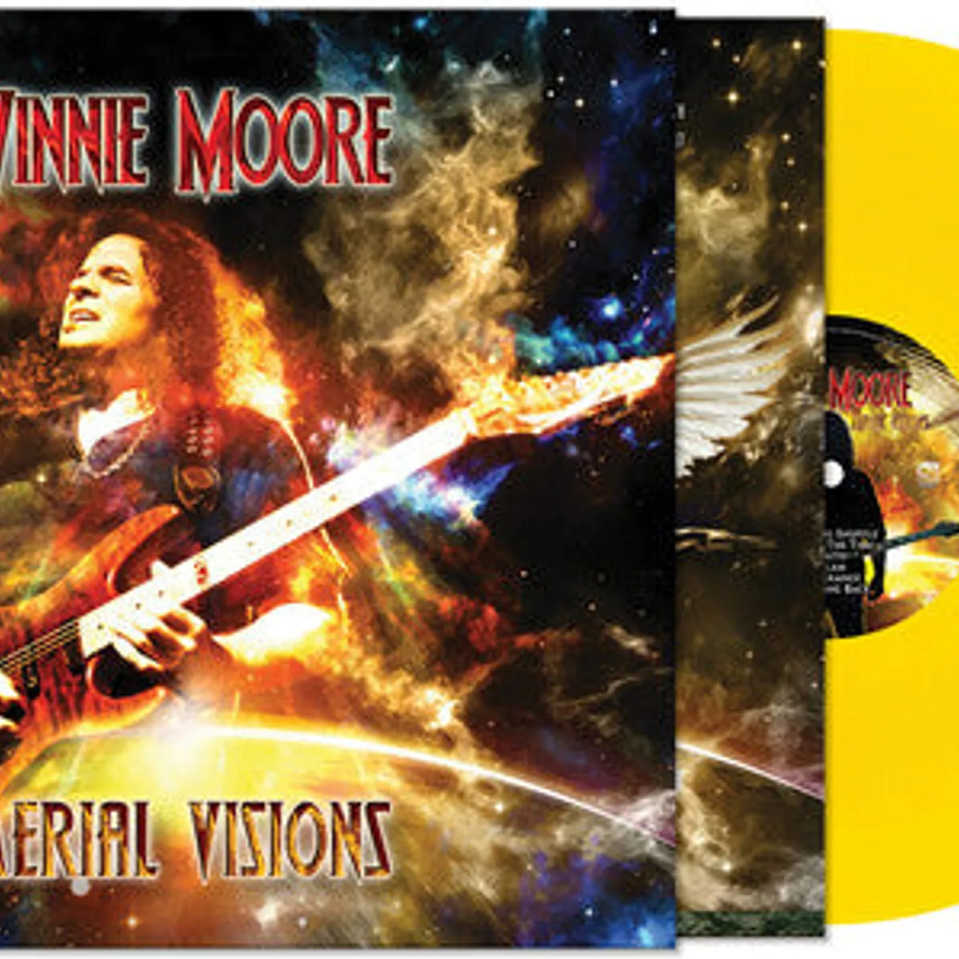 Vinnie Moore LP Vinyl - Aerial Visions (Coloured Vinyl) (Ltd) (Ylw)