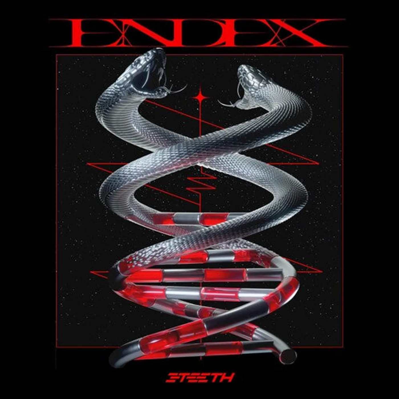 3Teeth LP Vinyl - Endex (Coloured Vinyl) (Red) (Smok)