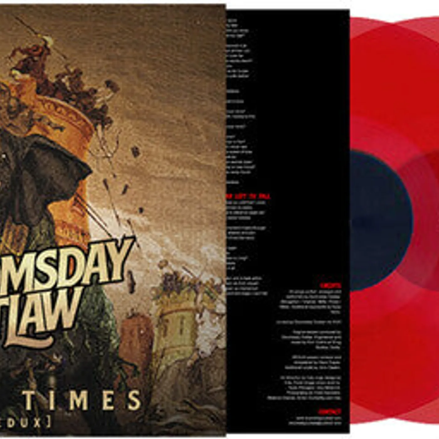 Doomsday Outlaw LP Vinyl - Hard Times (Coloured Vinyl) (Ltd) (Red)