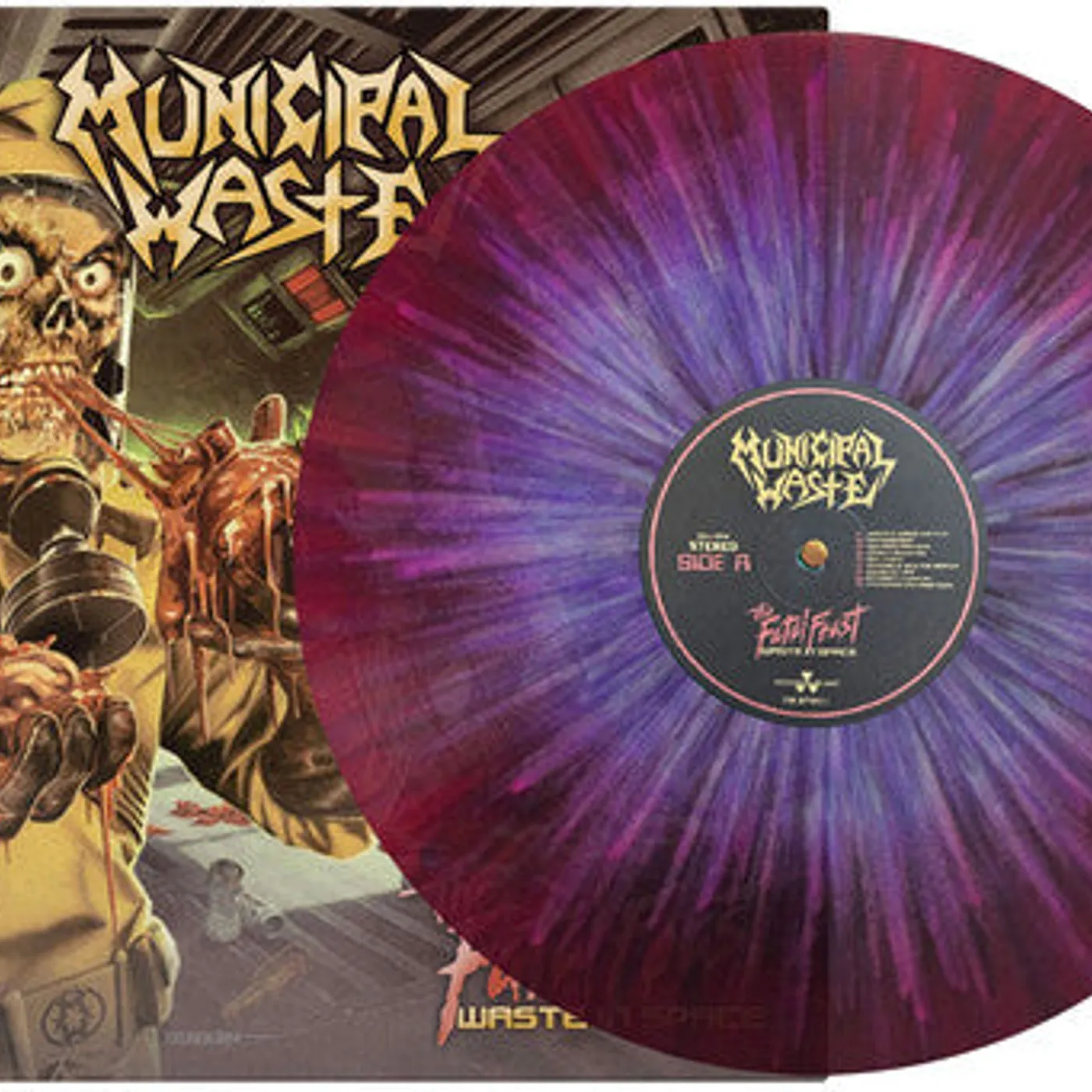 Municipal Waste LP Vinyl - Fatal Feast (Coloured Vinyl) (Mgta) (Purp) (Wht) (Spla)