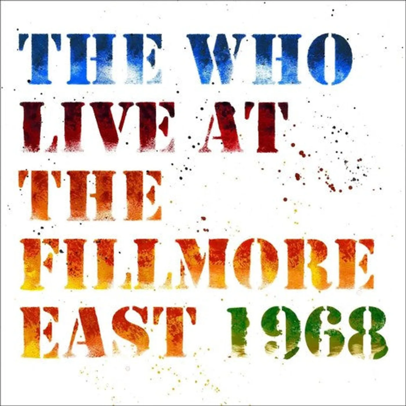 The Who LP Vinyl - Live At The Fillmore East 1968
