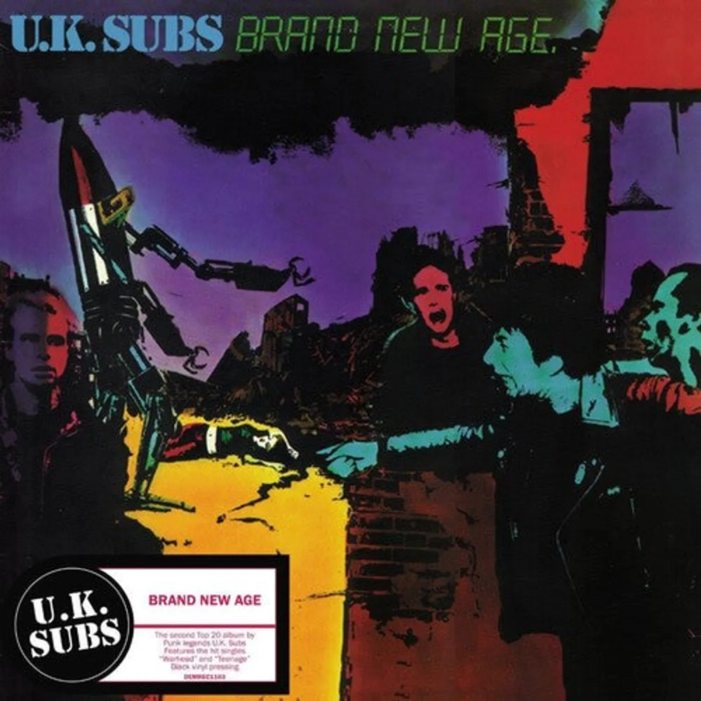 U.K. Subs LP Vinyl - Brand New Age (Blk) (Coloured Vinyl) (Ofgv) (Uk)