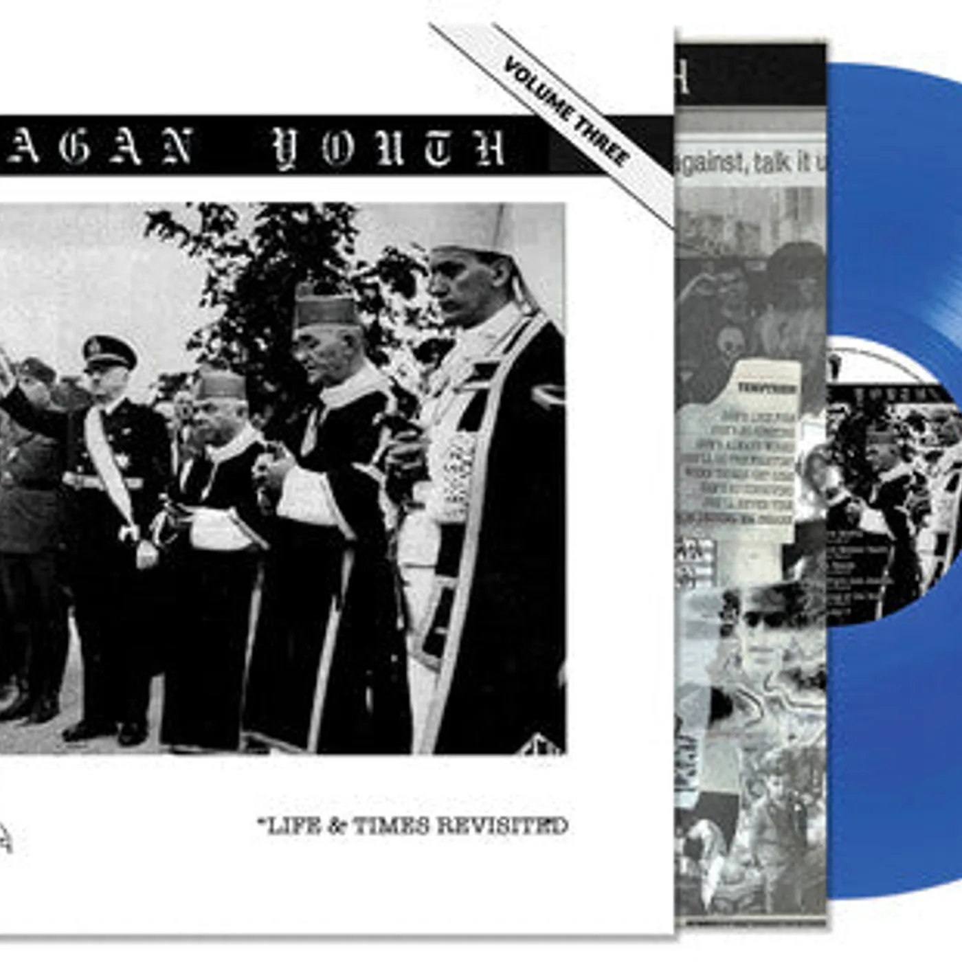 Reagan Youth LP Vinyl - Volume Iii - Life & Times Revisited (Blue) (Coloured Vinyl)