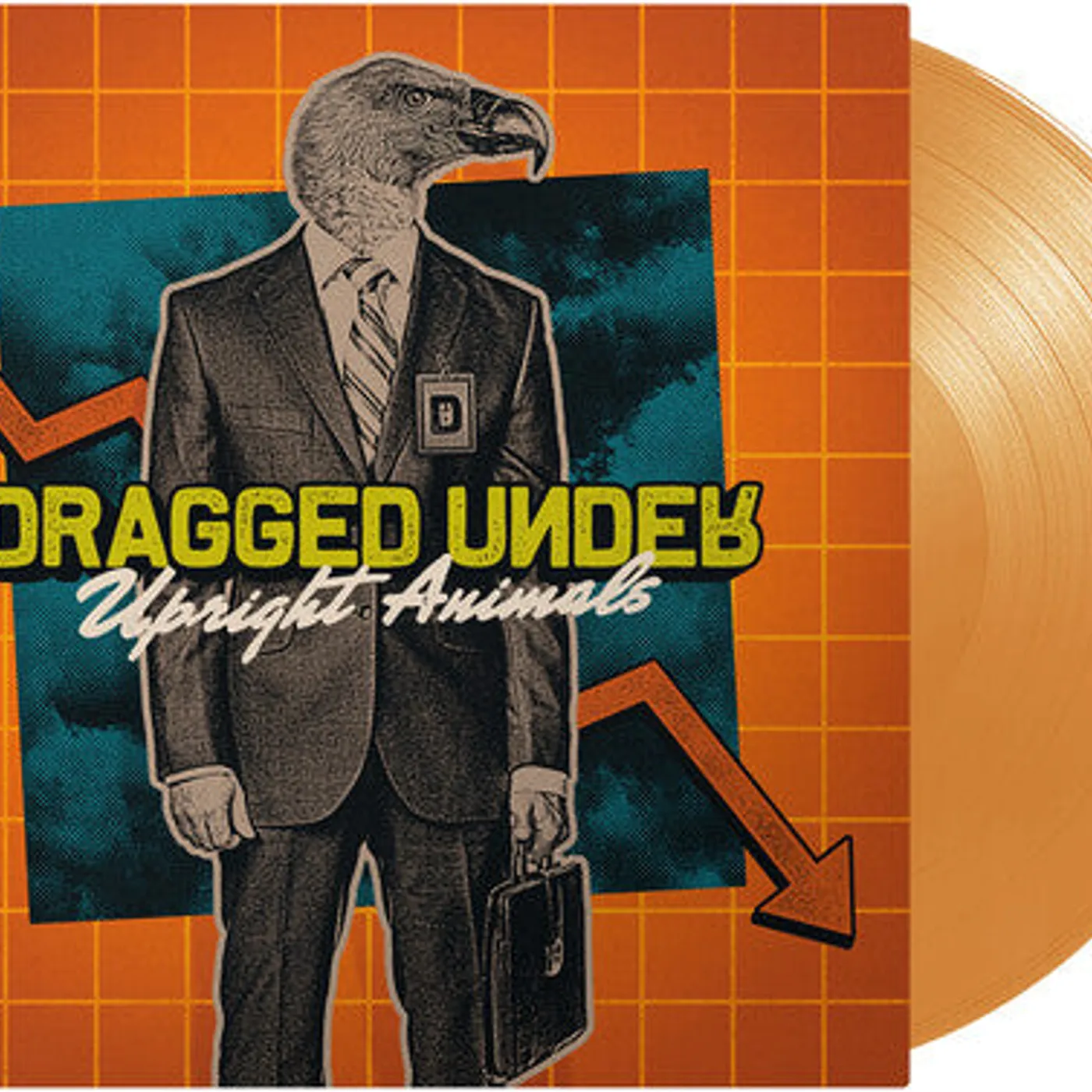 Dragged Under LP Vinyl - Upright Animals (Transparent Orange) (Coloured Vinyl) (Ofgv)