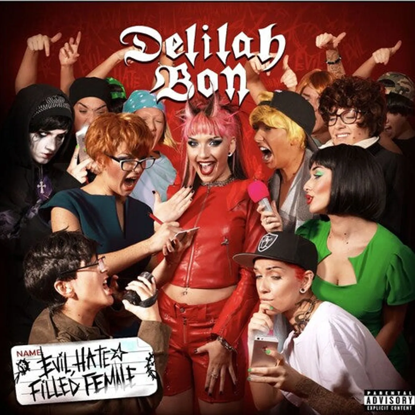 Delilah Bon LP Vinyl - Evil Hate Filled Female (Coloured Vinyl) (Grn) (Red) (Uk)