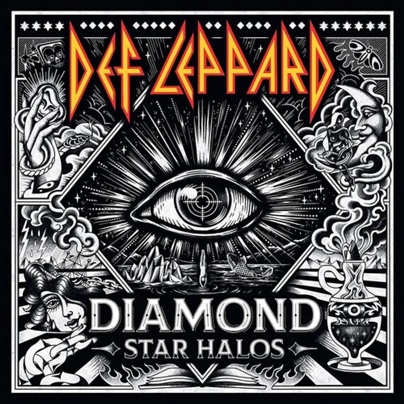 Def Leppard LP Vinyl - Diamond Star Halos (Cvnl) (Ltd)