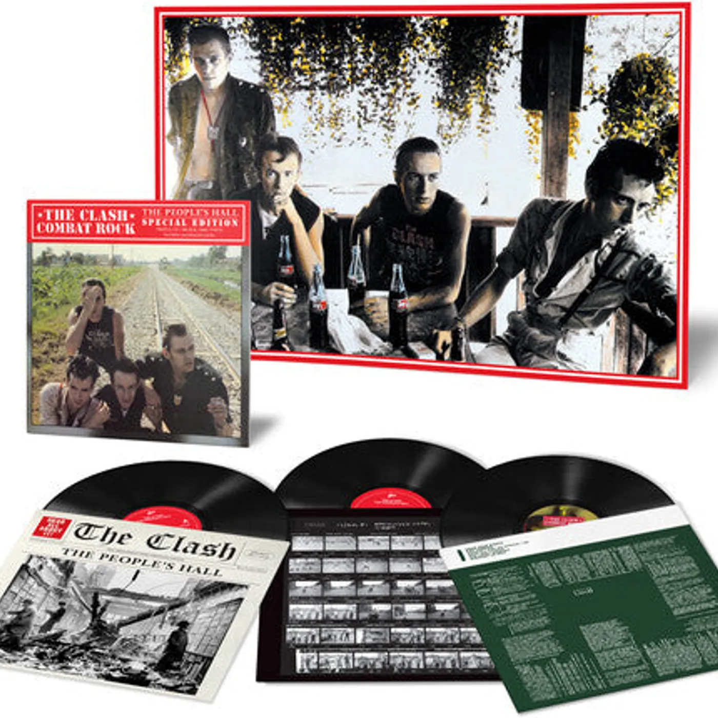 The Clash LP Vinyl - Combat Rock + The People'S Hall (Bonus Tracks)