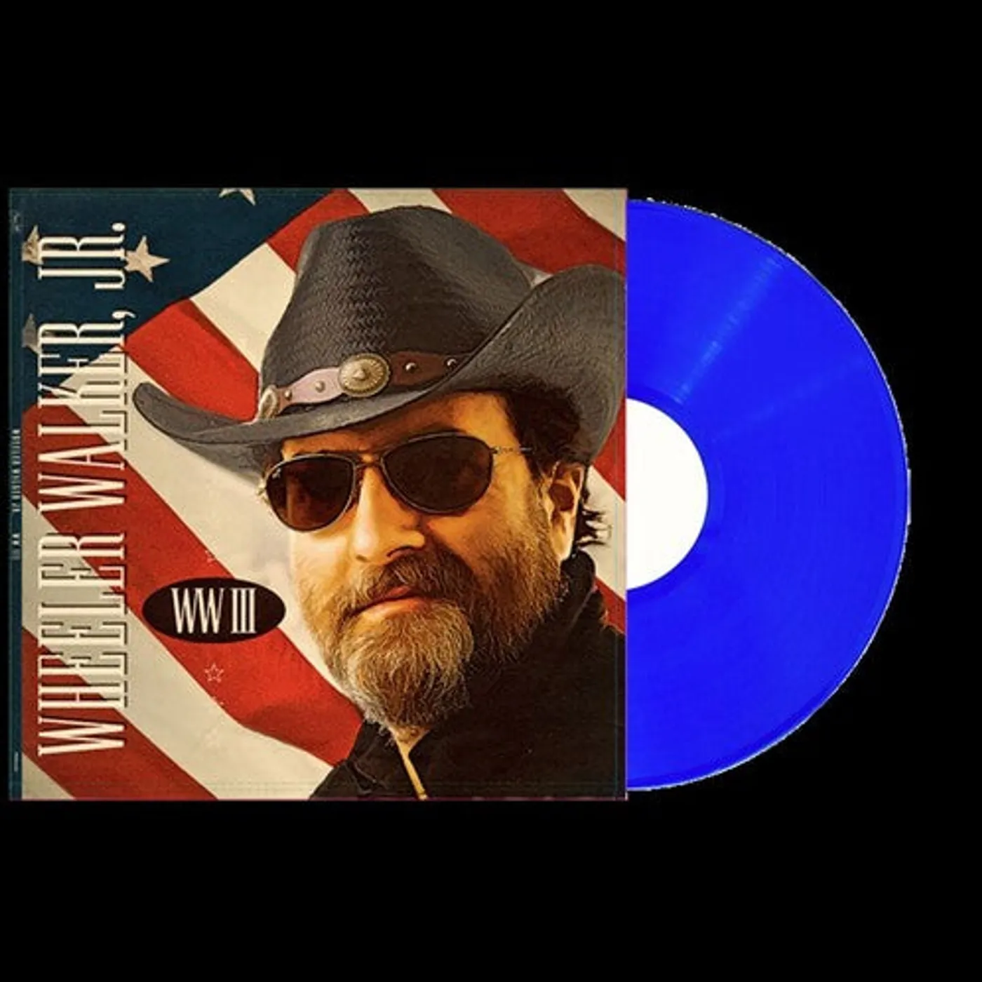 Wheeler Walker Jr. LP Vinyl - Wwiii - True Blue (Blue) (Coloured Vinyl)