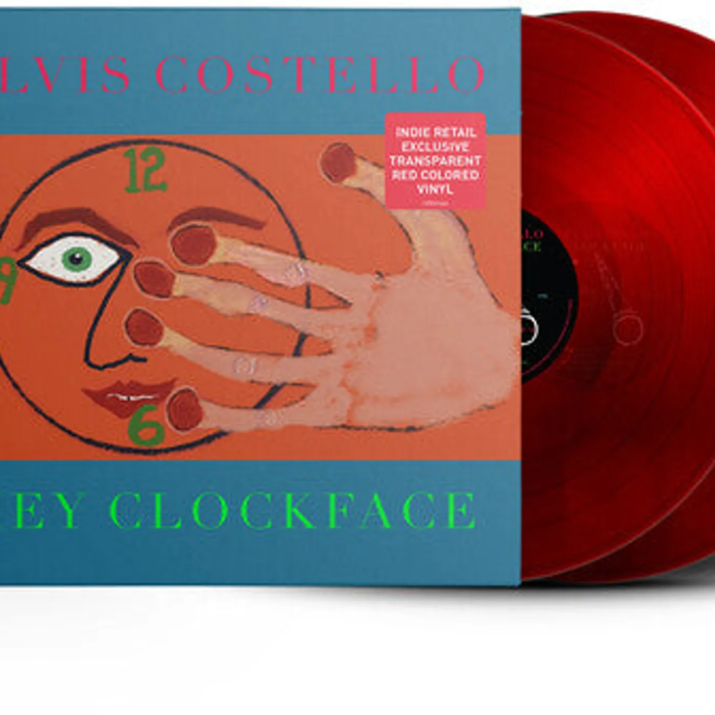 Elvis Costello LP Vinyl - Hey Clockface (Coloured Vinyl) (Cvnl) (Gate Fold) (Red)