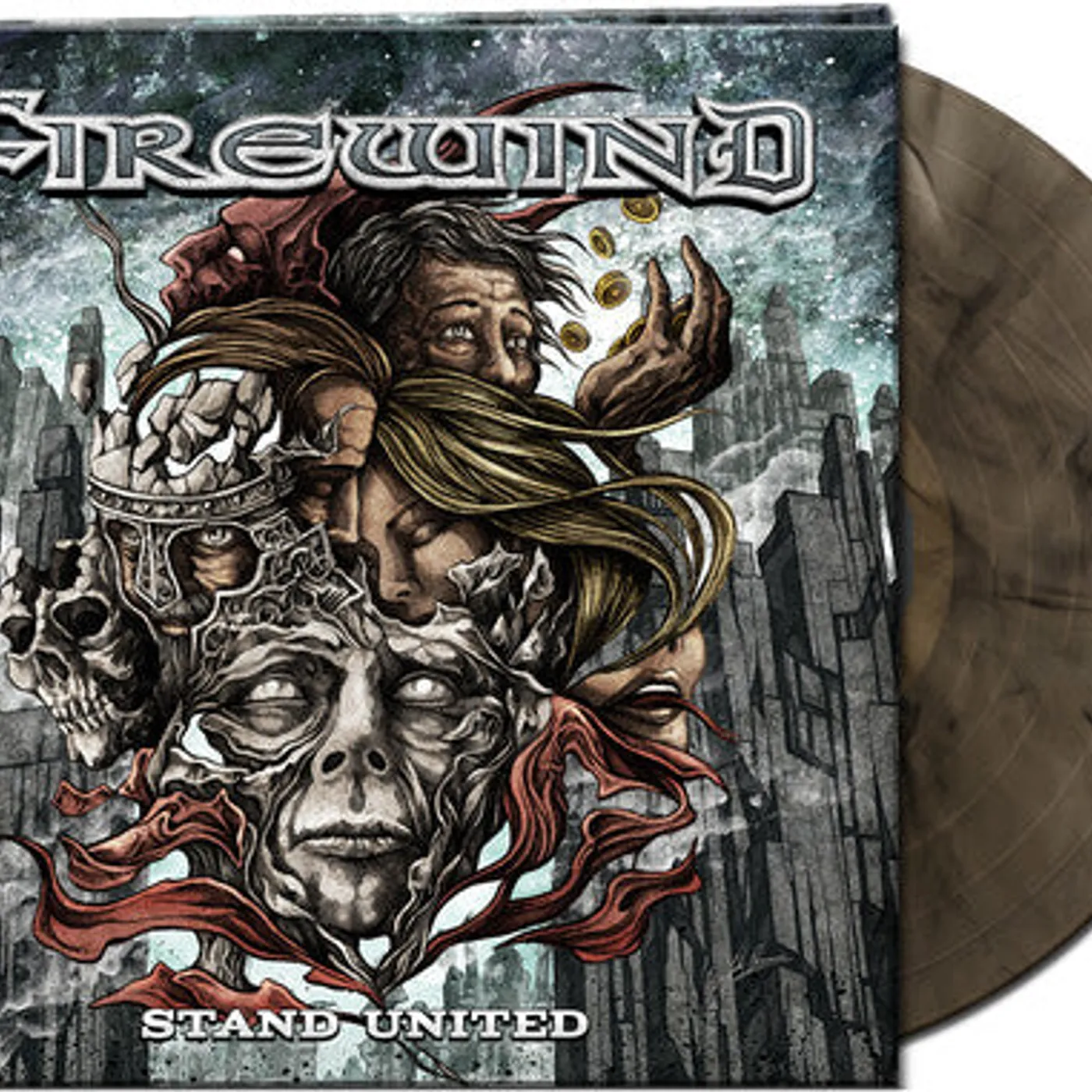 Firewind LP Vinyl - Stand United - Trans Natural/Black Marble (Coloured Vinyl)