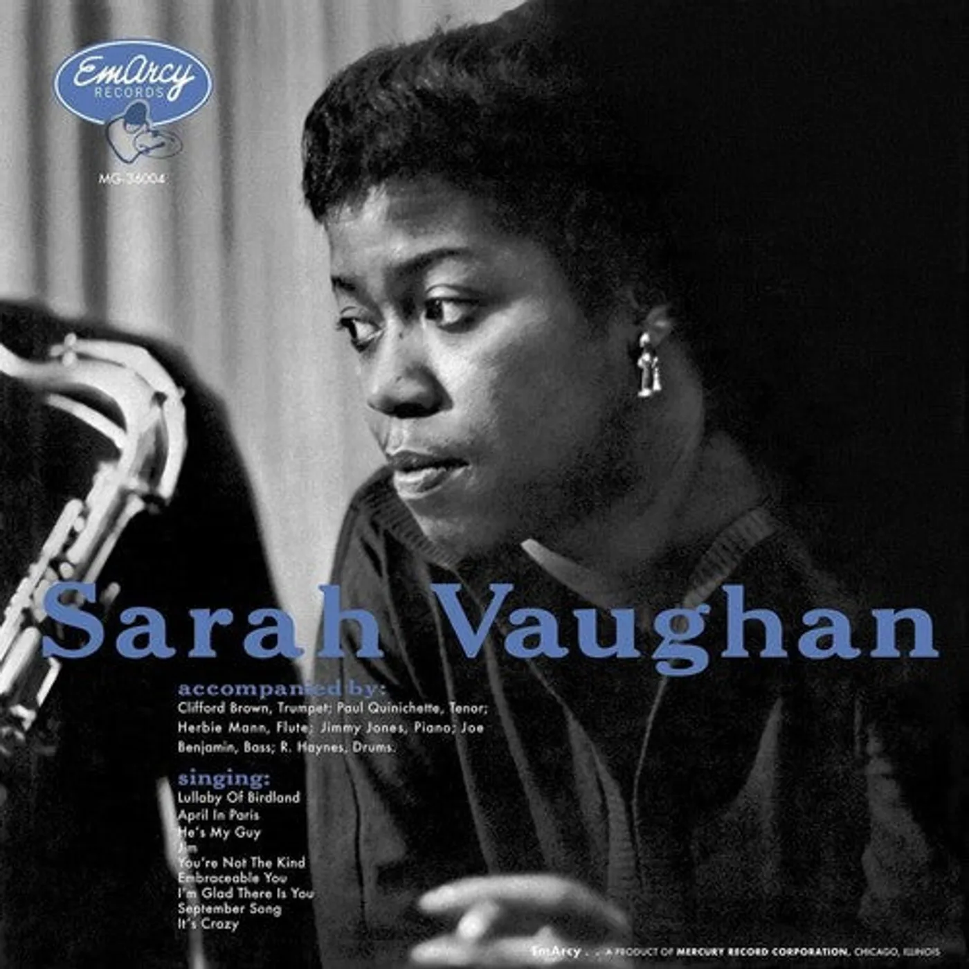 Sarah Vaughan LP Vinyl - Sarah Vaughan (Ogv)