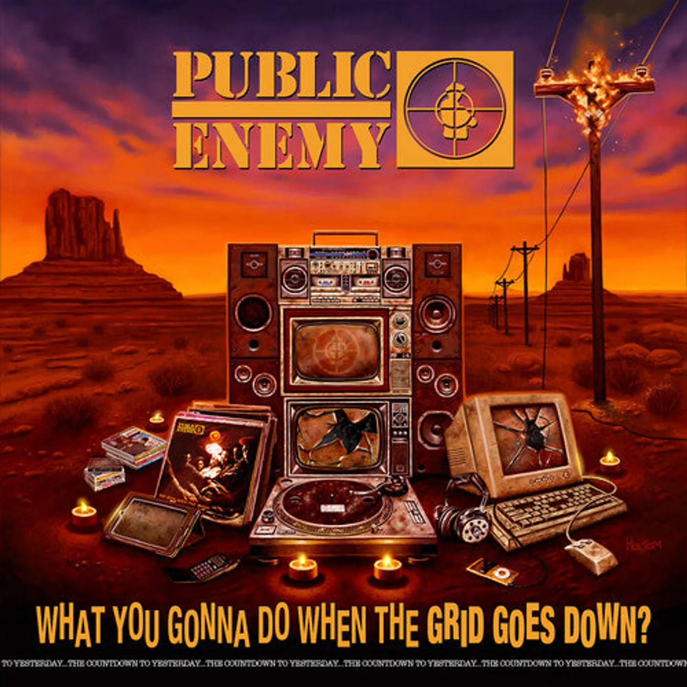 Public Enemy LP Vinyl - What You Gonna Do When The Grid Goes Down