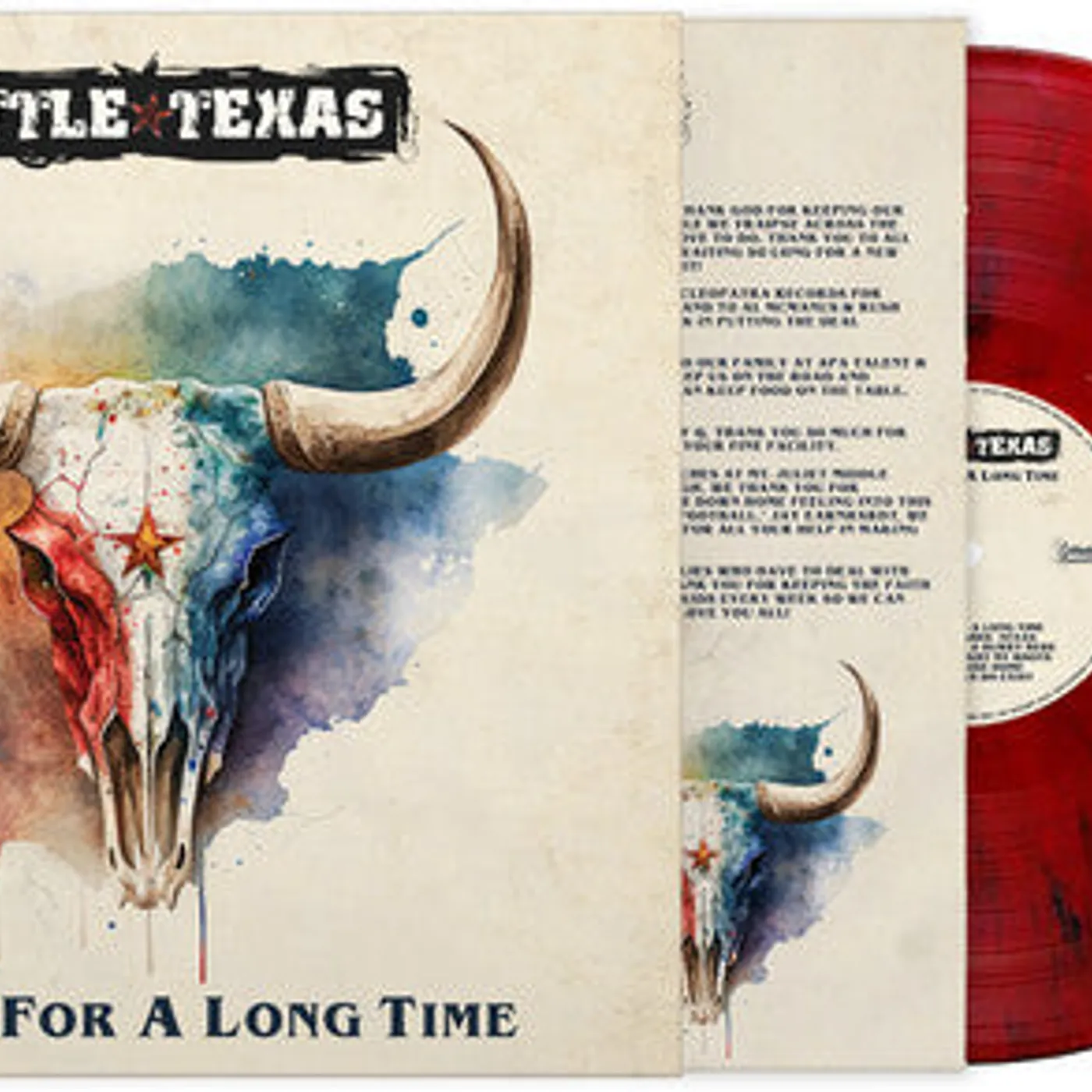 Little Texas LP Vinyl - Young For A Long Time - Red Marble (Bonus Tracks)