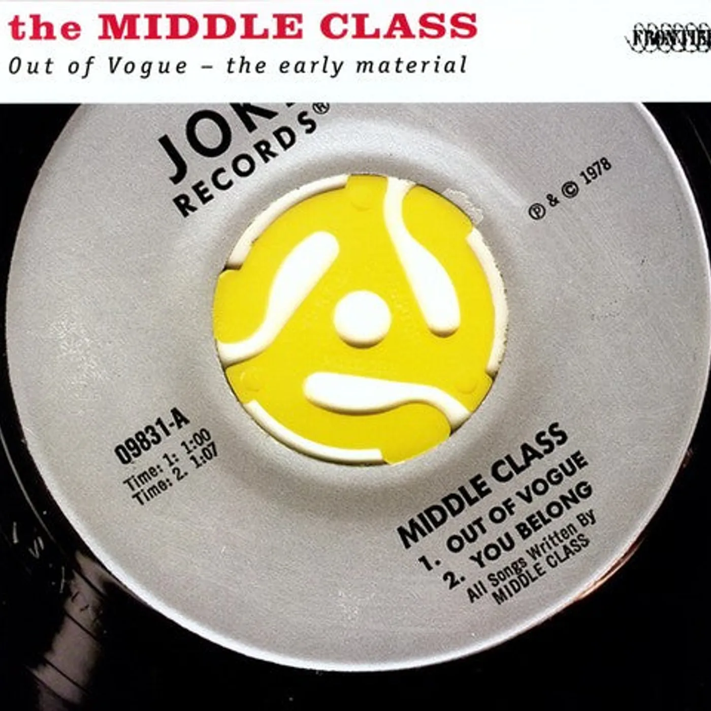 Middle Class LP Vinyl - Out Of Vogue: The Early Material