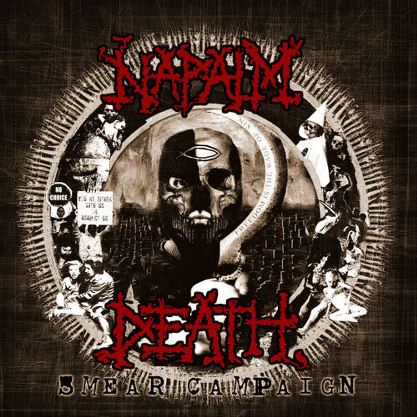 Napalm Death LP Vinyl - Smear Campaign (Coloured Vinyl) (Red)