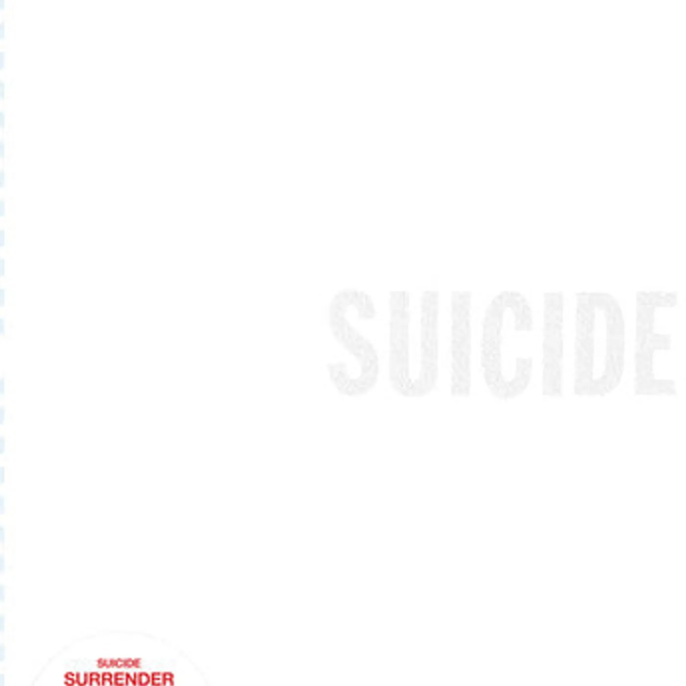 Suicide LP Vinyl - Surrender