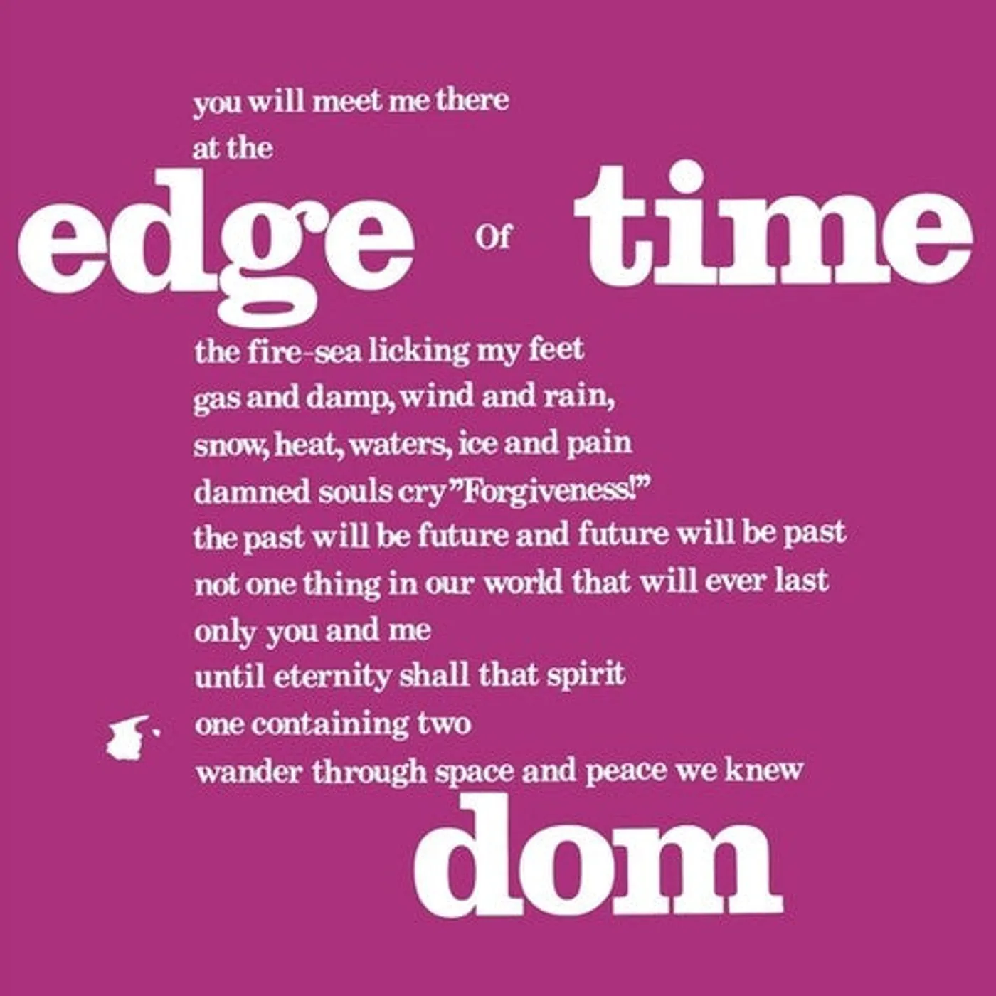Dom LP Vinyl - Edge Of Time