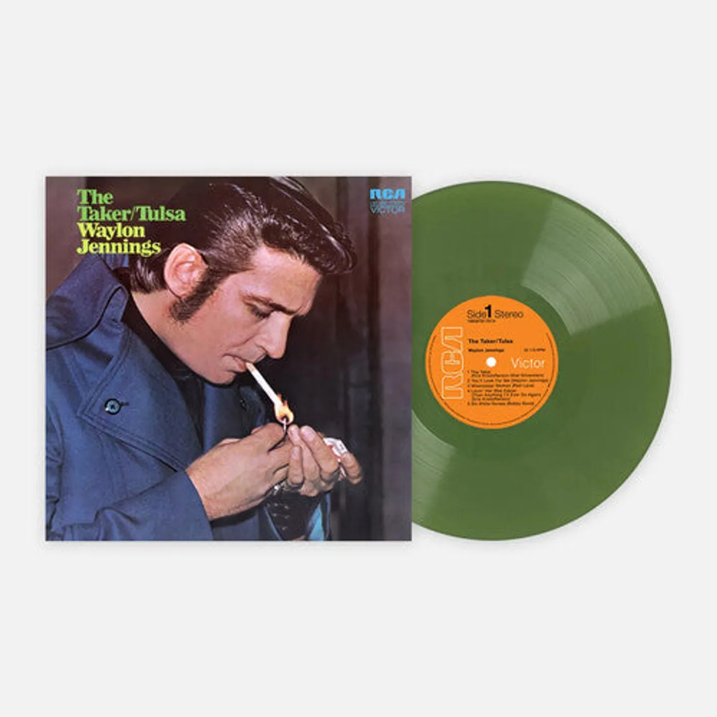 Waylon Jennings LP Vinyl - Taker / Tulsa (Coloured Vinyl) (Grn) (Ogv) (Can)