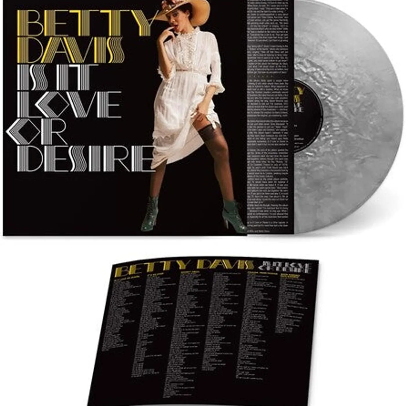 Betty Davis LP Vinyl - Is It Love Or Desire - Silver (Coloured Vinyl) (Slv)