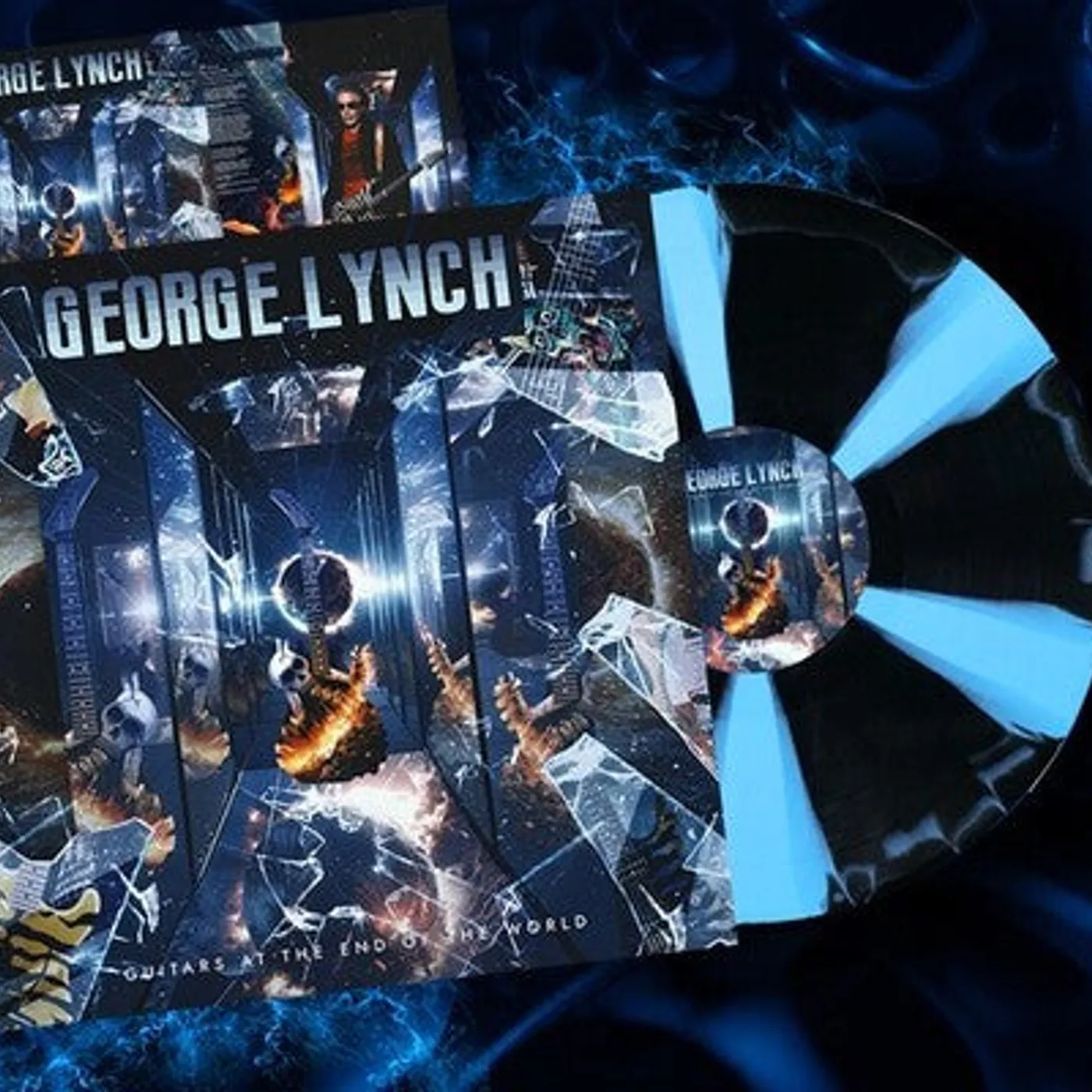 George Lynch LP Vinyl - Guitars At The End Of The World (Blk) (Blue)