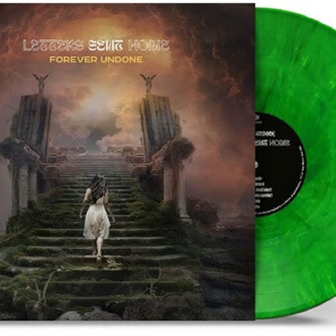 Letters Sent Home LP Vinyl - Forever Undone - Cream & Dark Green Marble (Coloured Vinyl)