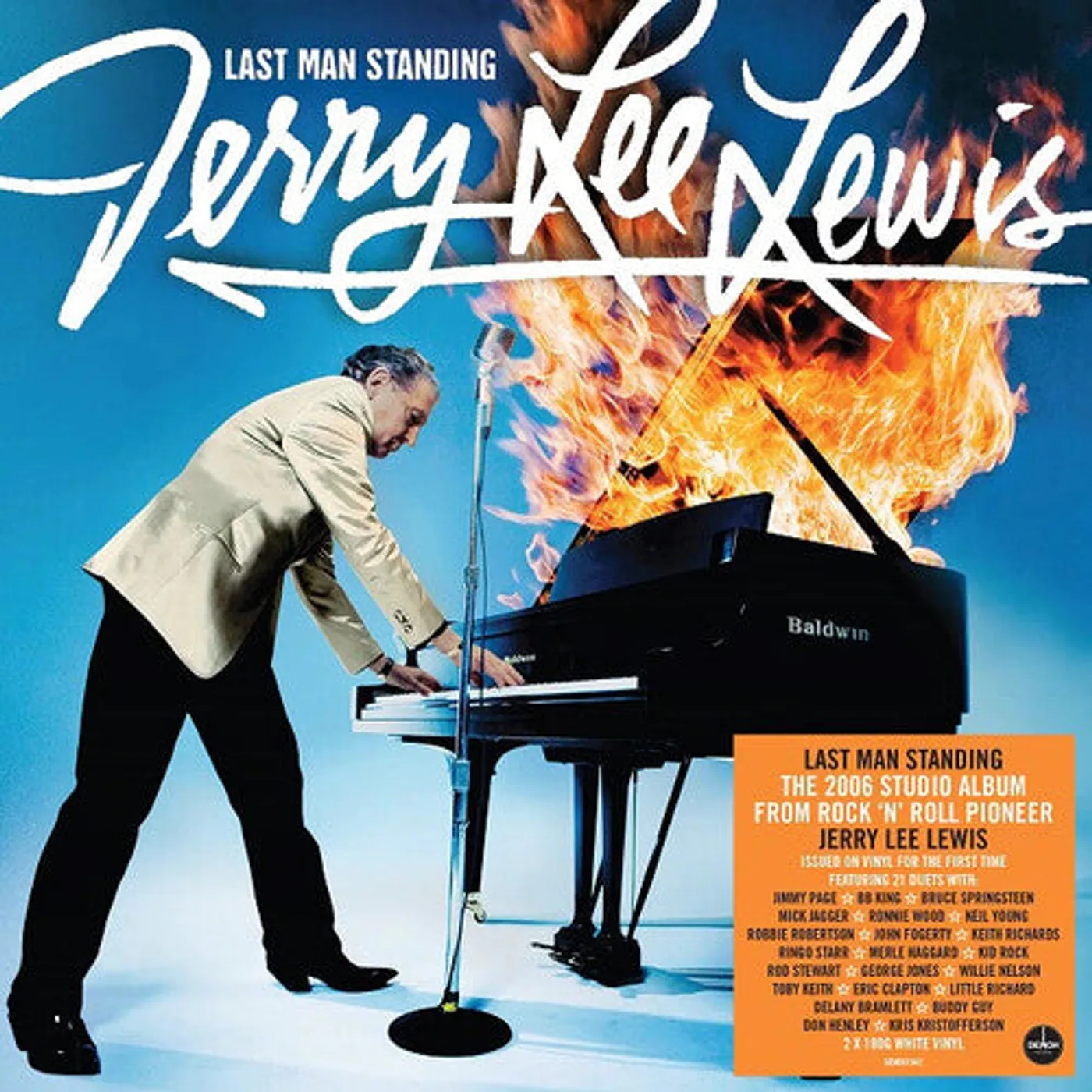 Jerry Lee Lewis LP Vinyl - Last Man Standing (Ogv) (Wht) (Uk)