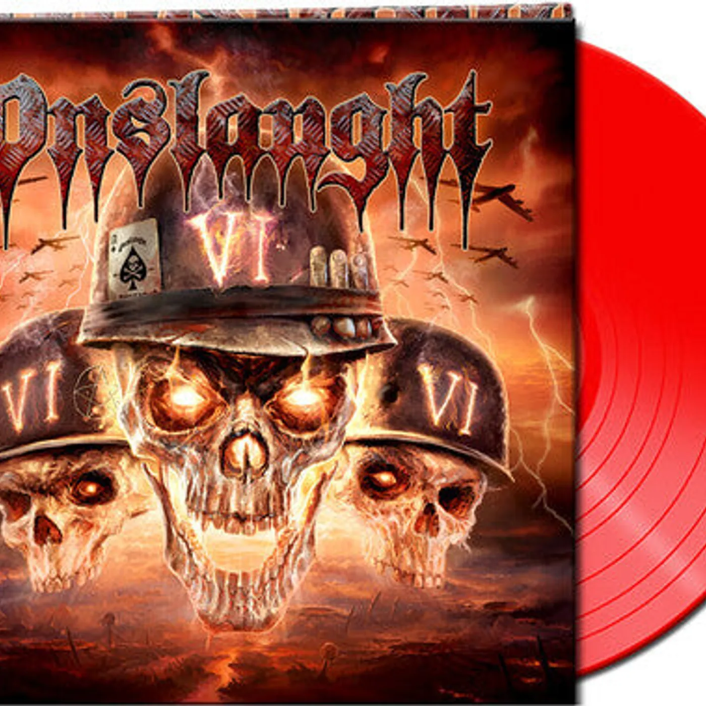 Onslaught LP Vinyl - Vi - Red (Coloured Vinyl) (Gate Fold) (Ltd) (Red)