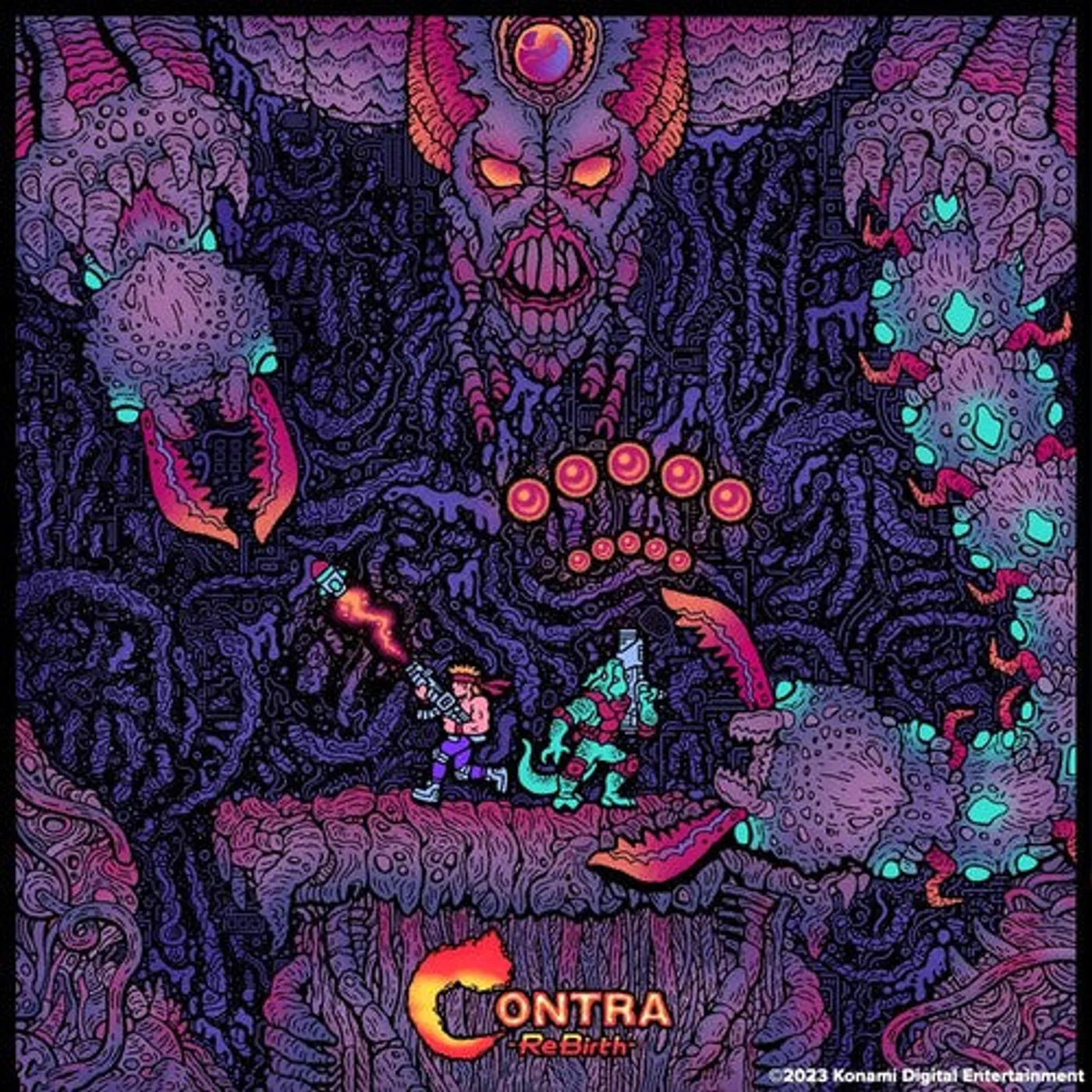 Konami Kukeiha Club (Blue) (Coloured Vinyl) (Purp) LP Vinyl - Contra Rebirth - Original Soundtrack (Blue) (Coloured Vinyl) (Purp)