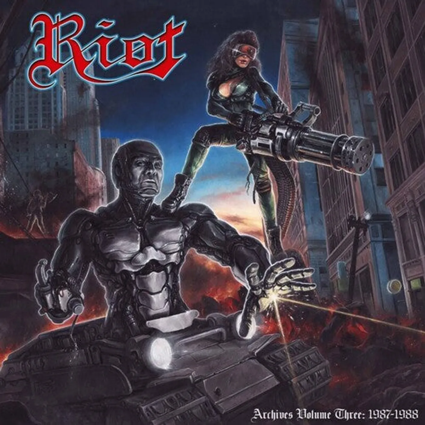 Riot LP Vinyl - Archives Volume 3: 1987-1988 - Red (W/Dvd) (Coloured Vinyl)