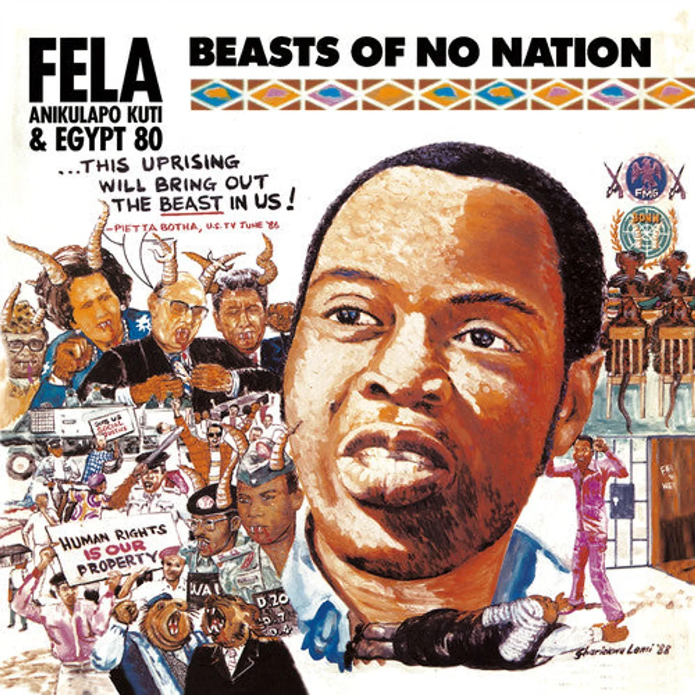 Fela Kuti LP Vinyl - Beasts Of No Nation (Dlcd)