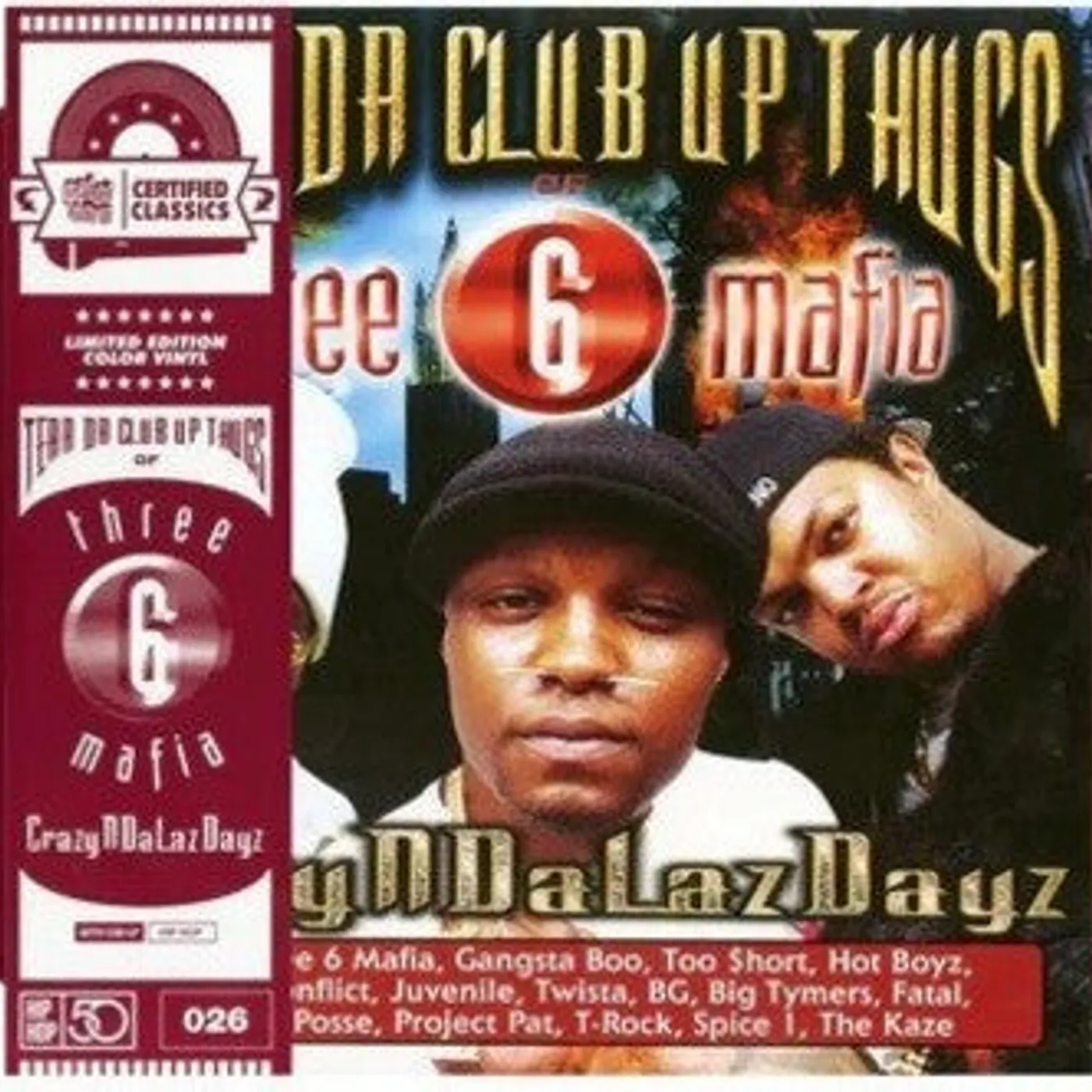 Tear Da Club Up Thugs Of Three 6 Mafia LP Vinyl - Crazyndalazdayz (Coloured Vinyl) (Ltd) (Red)